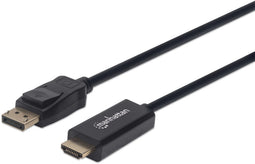 Manhattan 152679 - DisplayPort naar HDMI Kabel - 1080p tot 60Hz - Zwart