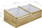 vidaXL - Kweekkassen - 2 - st - 200x50x35 - cm - geïmpregneerd - grenenhout