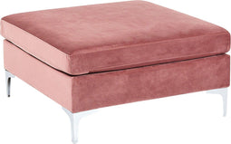 EVJA - Ottomaan - Roze - Fluweel