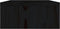 vidaXL - Monitorstandaard - 80x24x10,5 - cm - massief - grenenhout - zwart
