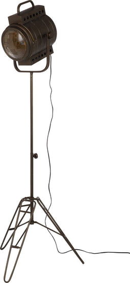 J-Line staande lamp Film - metaal/glas - zwart