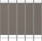 vidaXL - Kamerscherm - met - 5 - panelen - 300x200 - cm - stof - antracietkleurig