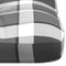 vidaXL - Palletkussen - 120x40x12 - cm - stof - ruitpatroon - grijs