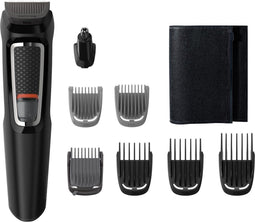 Philips Multigroom Series 3000 MG3730/15 - Trimmerset - 8 hulpstukken - zwart