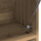 vidaXL - Kledingkast - 100x32,5x35 - cm - bewerkt - hout - artisanaal - eikenkleurig