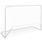 vidaXL - Voetbaldoelen - 2 - st - met - netten - 182x61x122 - cm - staal - wit