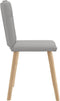 vidaXL - Eetkamerstoelen - 2 - st - stof - wolk - grijs