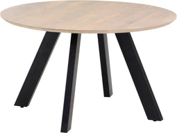 Eettafel Entiku Ø130cm - Mangohout Ashblond