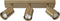 Atmooz - Plafondspots Darcy 3 - 3-Dubbele plafondlamp - Kleur : Goud Brons - GU10 - Slaapkamer / Woonkamer / Eetkamer - Industrieel - Hoogte 16cm - Metaal
