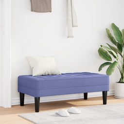 vidaXL - Ligbed - Jeans - Blauw - 113x57x39 - cm - Stof