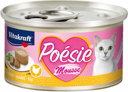 Vitakraft Poesie Mousse Kip - Adult - Kattenvoer - 12 x 85 gr