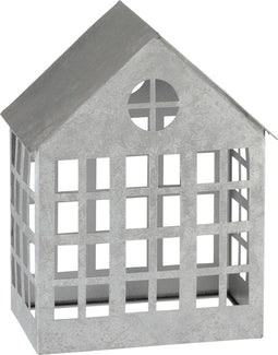 J-Line kaarshouder Huis Delta - ijzer - zilver