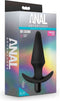 Blush Buttplug Anal Adventures Platinum Silicone Vibrating Plug Black Zwart