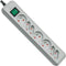 Brennenstuhl Eco-Line stekkerdoos met schakelaar 3x pen-aarde, 4x Euro-stopcontact, 1.5m grijs