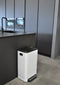 DESQ® Prullenbak 40 liter - Pedaalemmer - RVS - Binnenemmer - Geurfilter - Softclose - Dutch Design - Wit