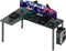 Eureka Ergonomic - L60 Gaming Bureau - Zwart - Links