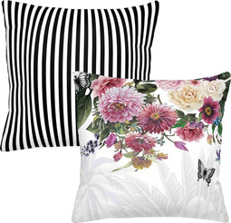 Melli Mello - Sierkussen - High on Love White - Bloemen - Strepen