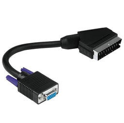 Hama SCART - D-Sub (VGA) Adapter - 15-pol HDD naar Scart - Zwart