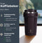 Castagnola Thermosbeker - Koffiebeker To Go - Dubbelwandig - 380 ML - Bruin - Octagon