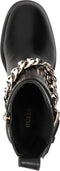 GUESS Parsle - Enkellaars - Goudkleurige details - Zwart