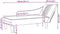 vidaXL - Chaise - longue - met - rechterarmleuning - fluweel - roze