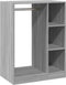 vidaXL - Kledingkast - 77x48x102 - cm - bewerkt - hout - gerookt - eikenkleurig