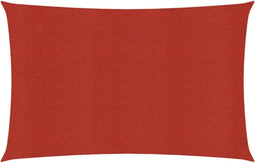 vidaXL - Zonnezeil - 160 - g/m² - 3,5x4,5 - m - HDPE - rood