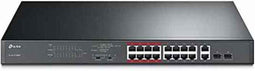 TP-Link TL-SL1218MP - Netwerk Switch - 16 Poorten PoE+ - Unmanaged