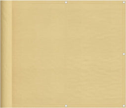 vidaXL - Balkonscherm - 90x700 - cm - 100% - oxford - polyester - zandkleurig