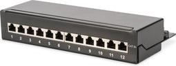 Digitus DN-91612SD-EA - Desktop Patch Box - 12 poorten CAT 6A - Zwart