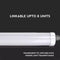 SET - LED buislamp compleet, waterdicht, 150cm, 48W, wit licht, 6500K, 5760lm, IP65, (verpakking van