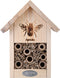 Bijenhuis 16,9 X 22,9 Cm Hout/bamboe Naturel - bijen - insecten - Esschert Design