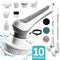 GoScrub® Cleaning Master - Elektrische Schoonmaakborstel - 10 Opzetstukken - Grijs