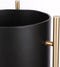 Mica Decorations Sverre - Bloempot op standaard - H66 x Ø27 cm - Zwart goud