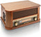 Lenco TCD-2500 - Draaitafel - Houten met USB MP3-codering en FM-Radio - 3 snelheden (33/45/78 toeren)