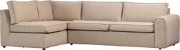 WOOOD Freek Hoekbank Links - Polyester - Warm Beige - 80x284x175