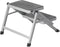 ProPlus Vouwbaar opstapje - 2 treden - antislip - metaal - 59,5 x 39 x 49 cm