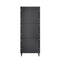 SoBuy FSR151-H-SCH - Schoenenkast - 3 Kleppen 6 Legplanken - Zwart 50x129x19 cm