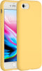 Accezz Liquid Silicone Backcover - Geschikt voor iPhone SE (2022) / SE (2020) / 8 / 7 - Schokabsorberend - Geel