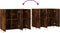 vidaXL - Dressoir - 90x34x80 - cm - bewerkt - hout - gerookt - eikenkleurig