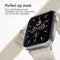 imoshion Nylon Trail bandje - Geschikt voor Apple Watch 1, 2, 3, 4, 5, 6, 7, 8, 9, 10 (42 mm), SE - 38/40/41 mm - Sterrenlicht - One Size