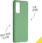 Accezz Hoesje Geschikt voor Samsung Galaxy S20 FE Hoesje Siliconen - Accezz Liquid Silicone Backcover - groen