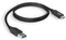 ACT AC7416 - USB 3.2 Gen1 A male - C male aansluitkabel 5Gbps 1 meter Zwart