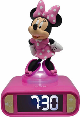 Minnie Mouse 3D Wekker met nachtlampje en geluiden
