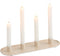 J-Line kaarshouder 4 Stuks - metaal - beige