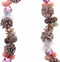 Christmas Kerstkrans Wit Roze Plastic Foam Ananas 150 Cm