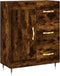 vidaXL - Dressoir - 69,5x34x90 - cm - bewerkt - hout - gerookt - eikenkleurig