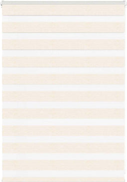 vidaXL - Zebra - rolgordijn - 95x100 - cm - stofbreedte - 90,9 - cm - marmerbeige