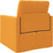 vidaXL - Vloersofa - Bed - 2-in-1 - Donker - Geel - 74x77x81 - cm - Stof