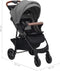 vidaXL - Kinderwagen - 3-in-1 - staal - lichtgrijs